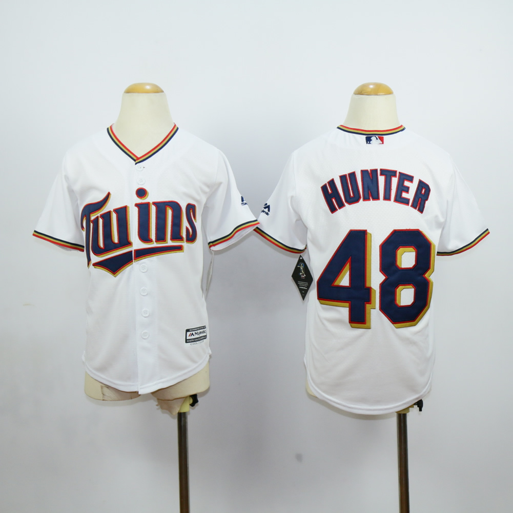 Youth Minnesota Twins #48 Hunter White MLB Jerseys
